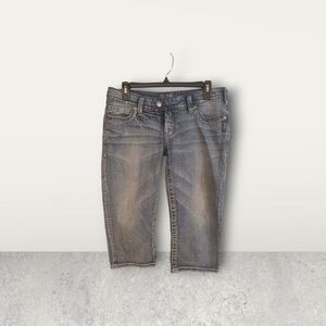 Womans silver capri jeans waist 29